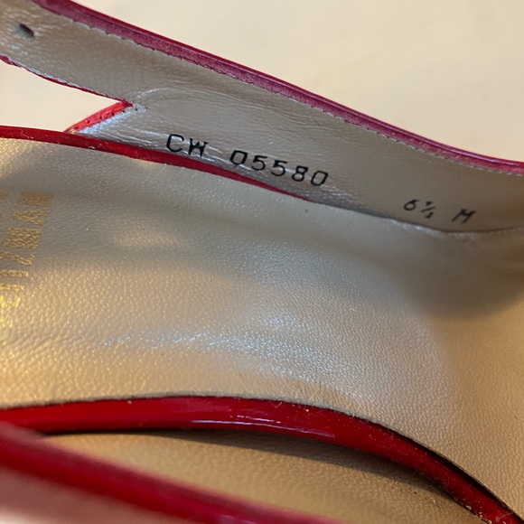 Stuart Weitzman, open toe women’s heals, size 6.5 - Picture 3 of 3